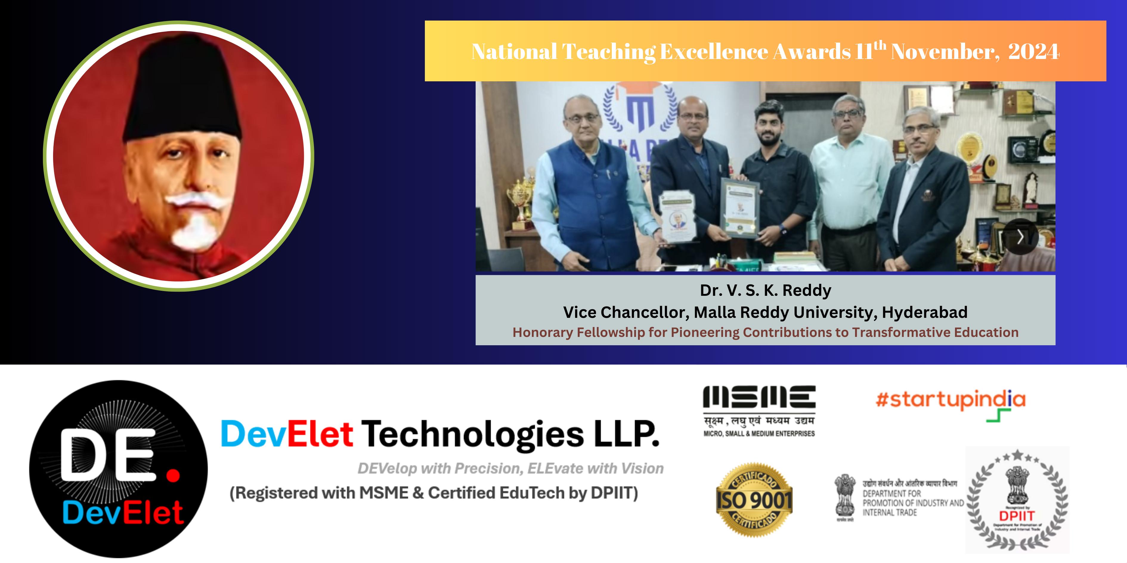 National Teaching Excellence Awards 11th Nov, 2024